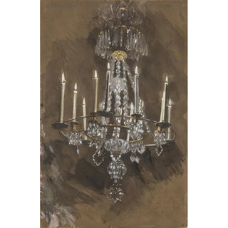 Adolph von Menzel - Kristallkronleuchter.webp