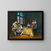 Die Konfrontation - Adolphe Alexandre Lesrel — gerahmtes Bild an der Wand