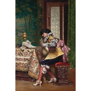 AdolpheAlexandre Lesrel - The Mandolin player.webp