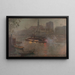 Bateau-mouche sur la Seine le soir devant Notre-Dame - Adolphe Ernest Gumery — gerahmtes Bild an der Wand