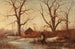 Winterlandschaft mit Heckenräumer - Adolphe Appian — Ansicht des Kunstwerks