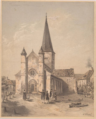 Adolphe Hastrel de Rivedoux - View of the church of Saint Adelphe in NeuwillerlsSaverne.webp