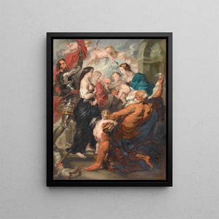 Adolphe Lonard De Mol - Madonna Accompanied by Saints.webp
