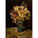 Reproduktion des Gemäldes Blumen in einer blauen Vase - Adolphe Monticelli