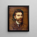 Portrait de François Ziem - Adolphe Monticelli — gerahmtes Bild an der Wand