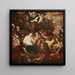 Anbetung der Hirten - Lorenzo De Ferrari — gerahmtes Bild an der Wand