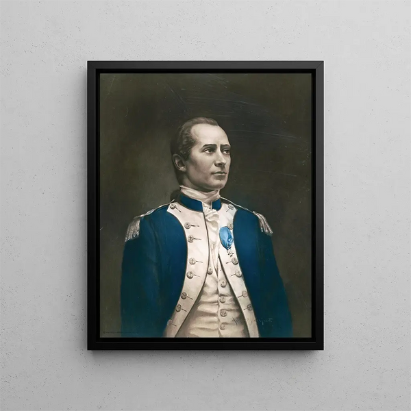 John Paul Jones - Adriaan M. de Groot Gemälde — gerahmtes Bild an der Wand