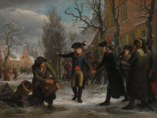 Adriaan de Lelie - General Daendels Taking Leave of LieutenantColonel Krayenhoff.webp