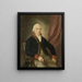 Portrait Albertus Henricus Wiese, Generalgouverneur der Niederländischen Ostindien - Adriaan de Lelie — gerahmtes Bild an der Wand