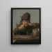 Jugend macht Grimasse - Adriaen Brouwer — gerahmtes Bild an der Wand