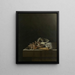 Muscheln auf einem Steinsockel - Adriaen Coorte — gerahmtes Bild an der Wand