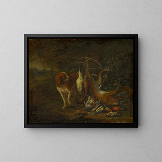 Adriaen de Gryef - Dog with Dead Game.webp