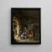 Bauern in einer Gaststätte - Adriaen van Ostade — gerahmtes Bild an der Wand