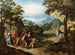 Apollon und Minerva, die die Musen für Venus, Ceres und Bacchus verlassen - Adriaen van Stalbemt — Ansicht des Kunstwerks