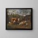 Die Milchmagd - Adriaen van de Velde — gerahmtes Bild an der Wand
