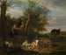 Der Flötenspieler - Adriaen van de Velde — Ansicht des Kunstwerks