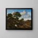 Portrait eines Paares mit zwei Kindern und einer Amme in einer Landschaft - Adriaen van de Velde — gerahmtes Bild an der Wand