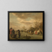 Winterfreuden - Adriaen van de Velde — gerahmtes Bild an der Wand