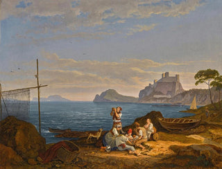 Adrian Ludwig Richter - The Bay Of Naples Capri Beyond.webp