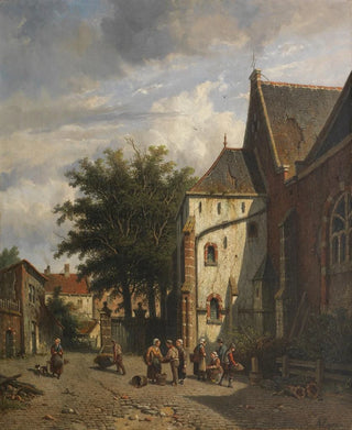 Adrianus Eversen - Achter de Westerkerk in Enkhuizen.webp