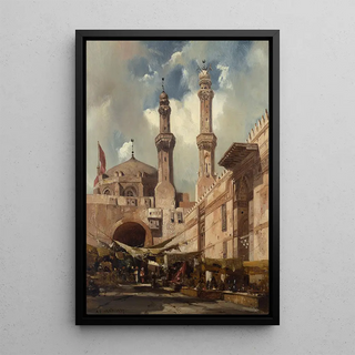 Adrien Dauzats - A Cairo Bazaar.webp