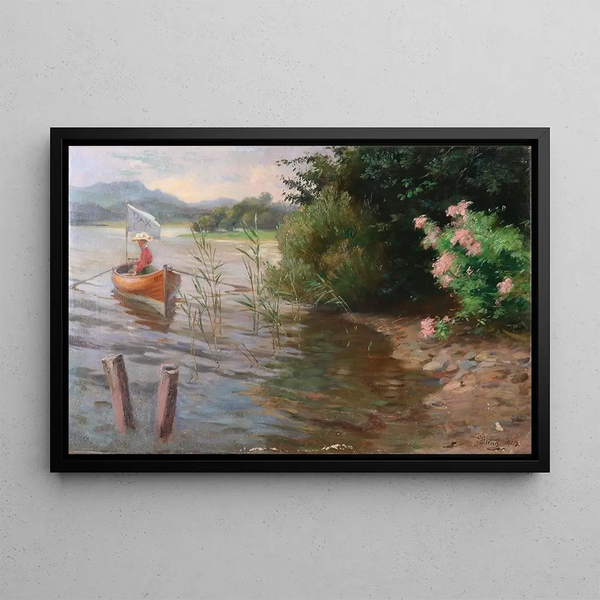 Adrienne von Ptting - Dame im Ruderboot am Wrthersee.webp