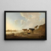 Flusslandschaft mit Frauen-Traiteur - Aelbert Cuyp — gerahmtes Bild an der Wand