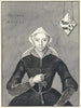 Portrait einer Frau mit den Wappen von Van Slingelandt-Brouwer - Aert Schouman — Ansicht des Kunstwerks