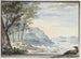 Flusslandschaft mit einem Hahn im Vordergrund - Aert Schouman — Ansicht des Kunstwerks