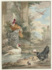 Dindon et autres oiseaux près des ruines classiques d'un parc - Aert Schouman — Ansicht des Kunstwerks