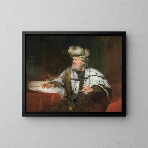 König David - Aert de Gelder — gerahmtes Bild an der Wand
