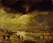 Eine Winterlandschaftsszene - Aert van der Neer — Ansicht des Kunstwerks