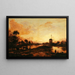 Sonnenuntergang über der Yssel - Aert van der Neer — gerahmtes Bild an der Wand