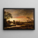 Flusslandschaft - Aert van der Neer — gerahmtes Bild an der Wand