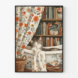 Affiche Chat détendu