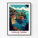 Vintage Poster von Cinque Terre