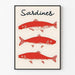 Poster Küchendekoration - Sardinen