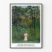 Poster - Frau, die in einem exotischen Wald spazieren geht - Henri Rousseau