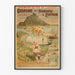 Poster Mont-Saint-Michel vintage – Ausflüge in der Normandie und Bretagne