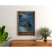 Vintage-Poster Mont-Saint-Michel – Nachtansicht im Mondschein