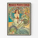 Poster Monte-Carlo Vintage von Alphonse Mucha — gerahmtes Bild an der Wand