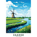 Poster Moulins de Zaanse - Niederlande Vintage