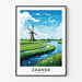 Poster Moulins de Zaanse - Niederlande Vintage