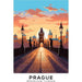 Poster Prag Vintage