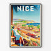 Poster Promenade des Anglais in Nizza Vintage