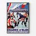 Poster Wintersport in Chamonix Vintage