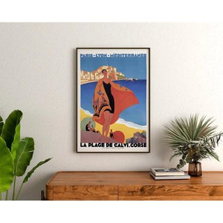 Affiche Vintage Calvi en Corse