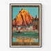 Poster Tal der Maas in Belgien Vintage