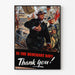 Vintage-Poster - An die Handelsmarine, Danke!
