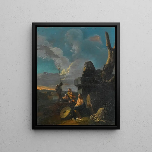 After Andrea Locatelli - Soldiers Conversing By Roman Ruins.webp